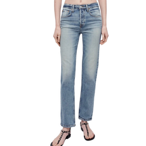 Re/Done Mid Rise Stovepipe Comfort Stretch Jeans